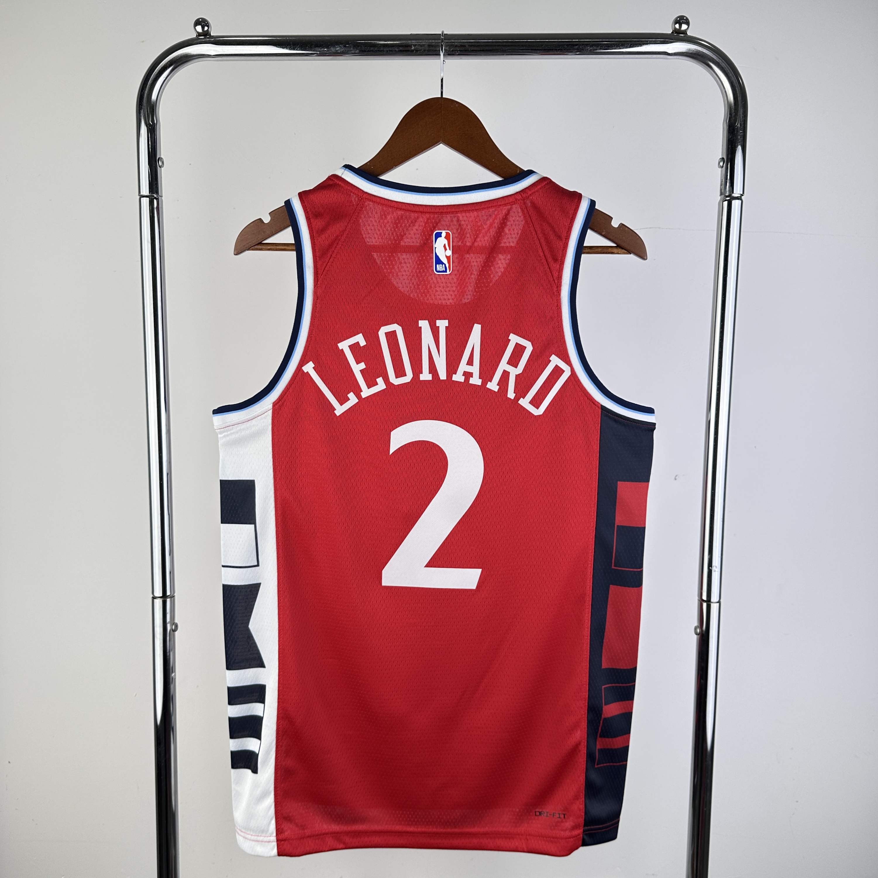 Men Los Angeles Clippers #2 Leonard Red Season Jordan style 2025 NBA Jersey